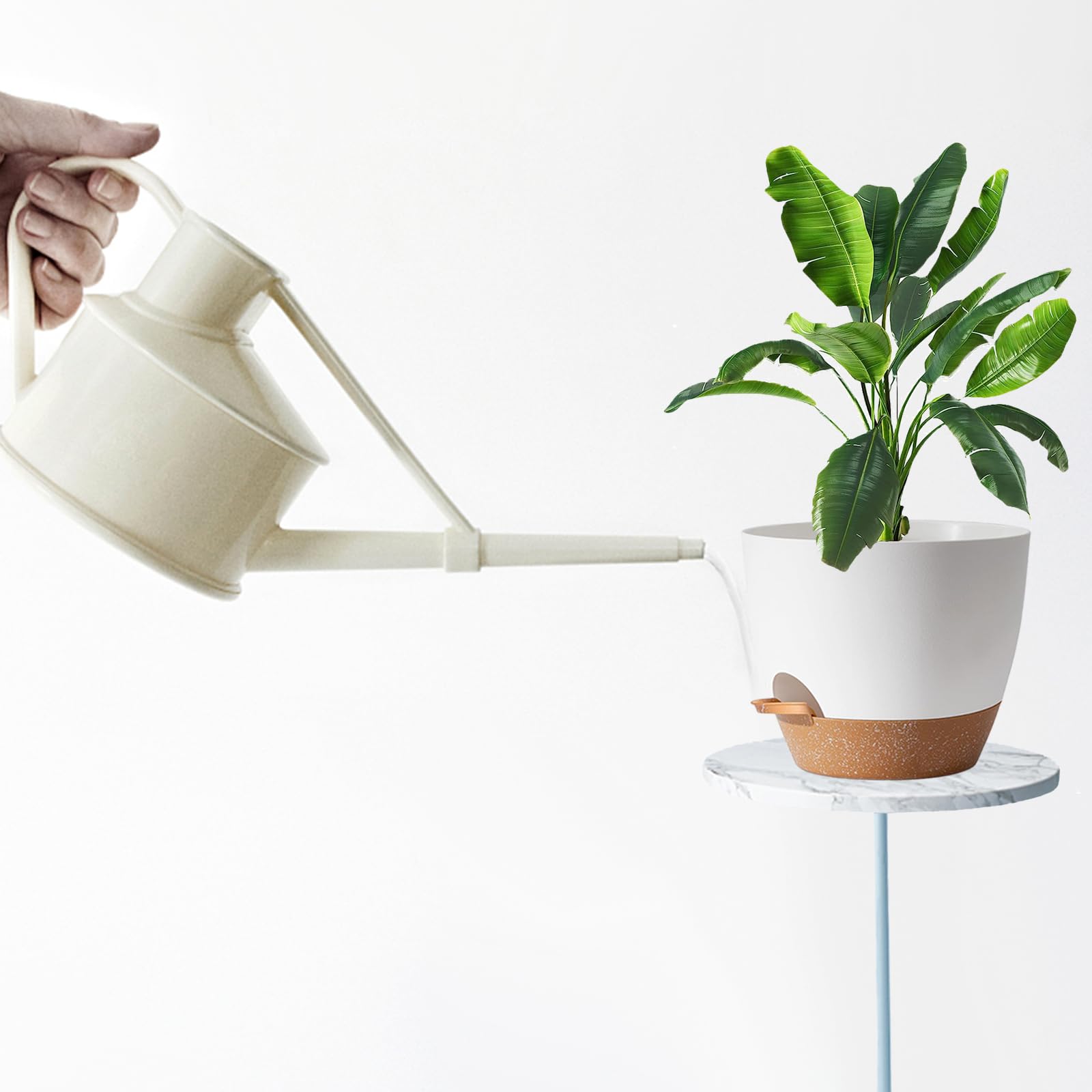 SE SUN-E five-pack set of white planters for versatile indoor styling
