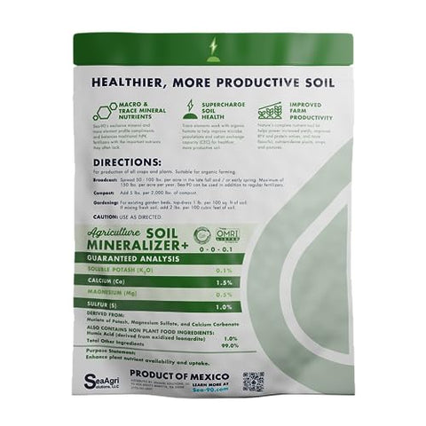 SEA-90 mineral granules closeup highlighting micronutrient-rich texture