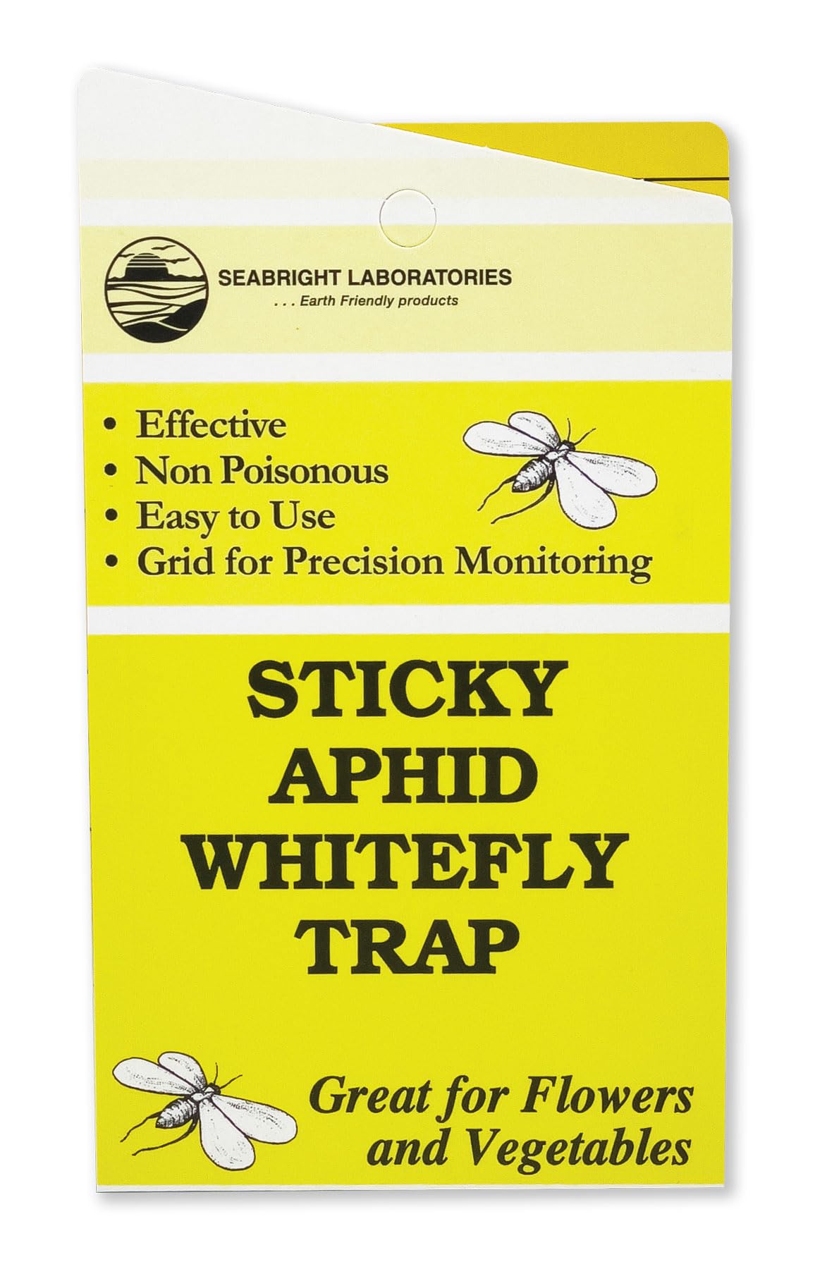 SeaBright yellow sticky aphid trap pack 15 front view for pest monitoring
