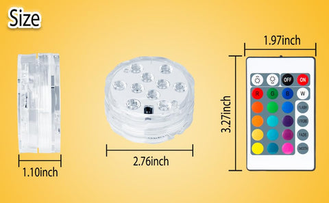 Two-pack Seagenck bath lights ready for tub setup