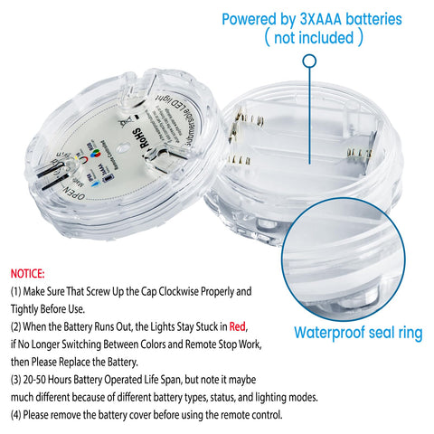 Seagenck lights mounted with suction cups on bathroom wall