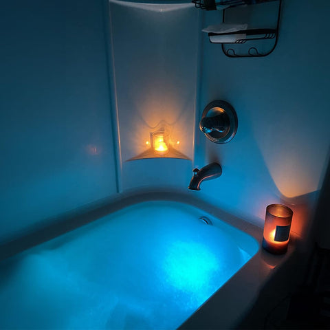 Remote control for Seagenck bath lights enabling easy color changes