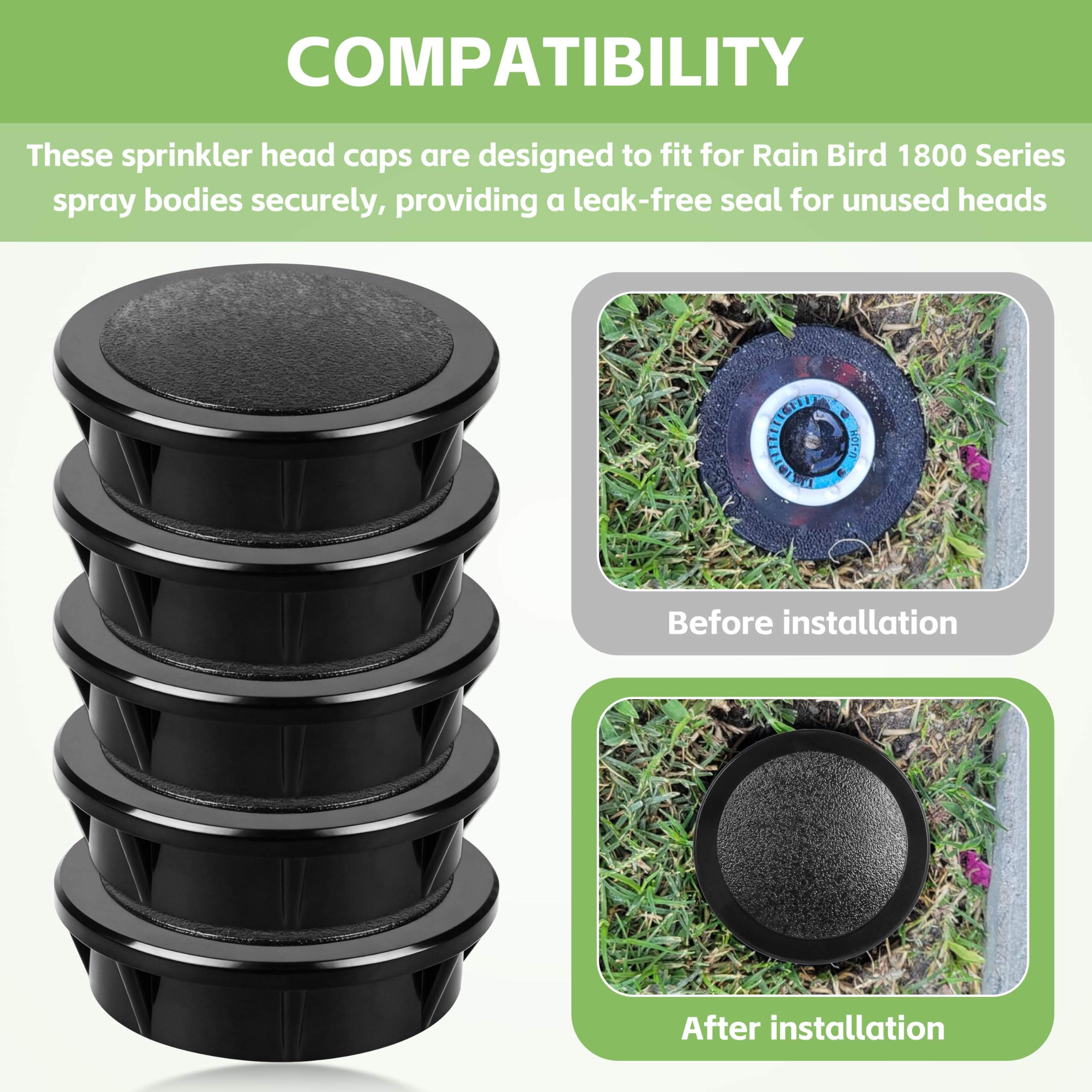 Seaiyomg Rain Bird 1800 replacement cap demonstrates a precise seal and efficiency