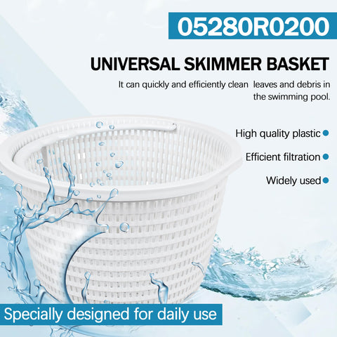 Seaiyomg skimmer basket heavy-duty construction withstands sun and chemicals.