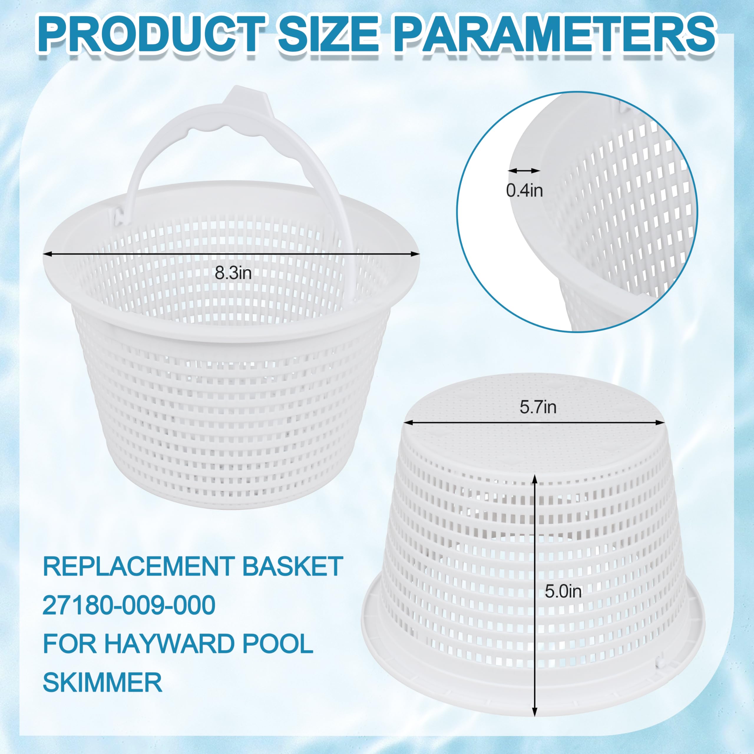 Seaiyomg skimmer basket SPX1070E installation—drops in without tools.