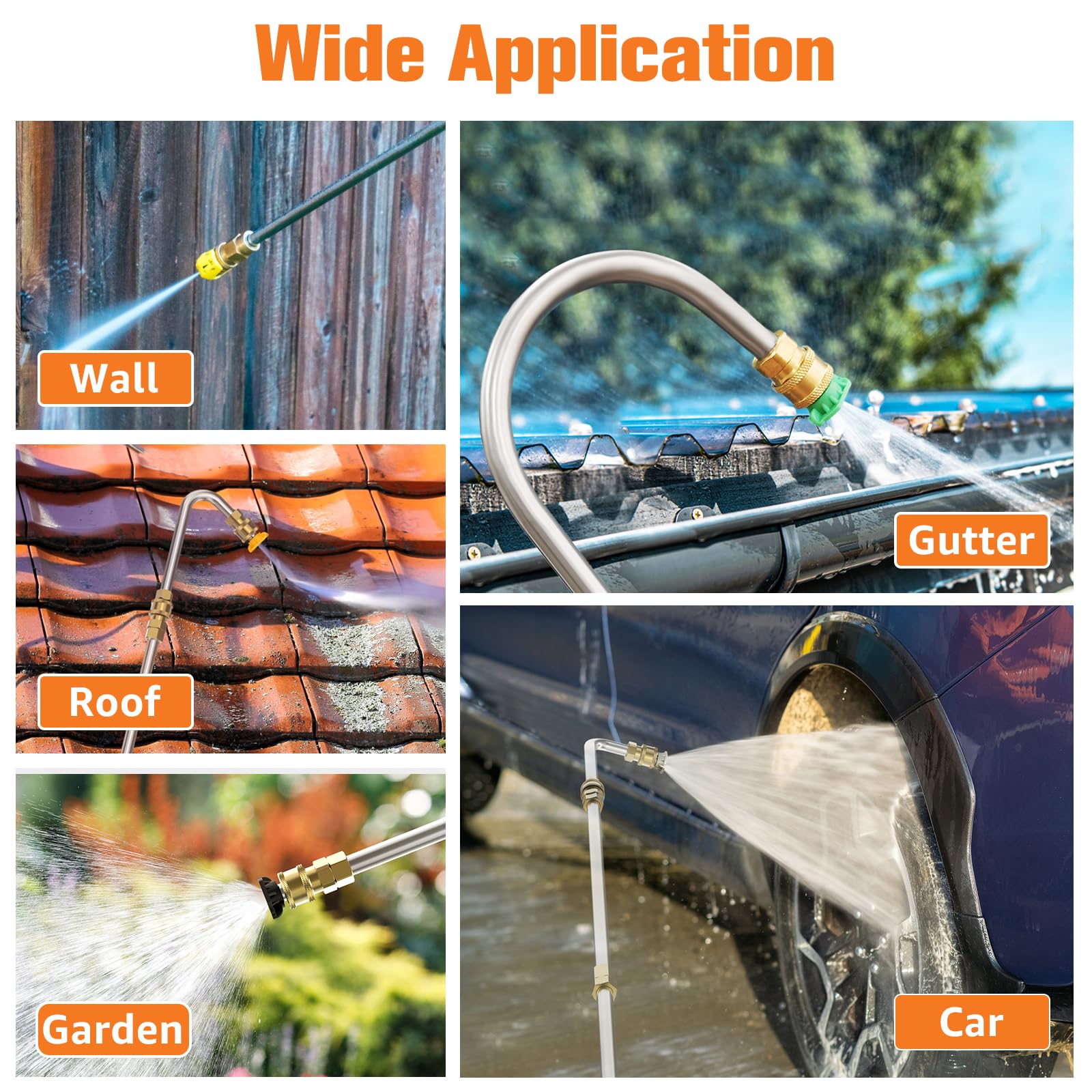 Sealegend 9ft reach extension system extends gutter and roof cleaning from the ground
