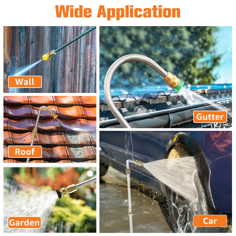 Sealegend 9ft reach extension system extends gutter and roof cleaning from the ground