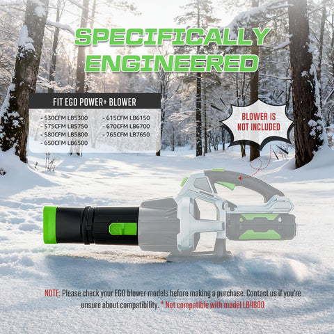 Sealegend car drying nozzle on EGO 575 for precise airflow