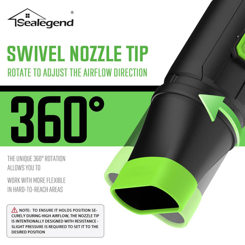 Sealegend car drying nozzle with 9.5-inch reach on EGO 650