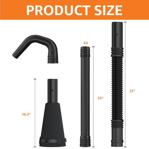 Four Sealegend extension tubes extend reach to high gutters