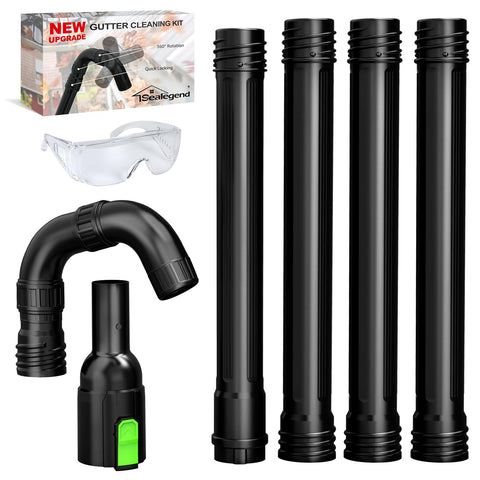 Sealegend gutter attachment for EGO LB5300 provides ground-level gutter access.