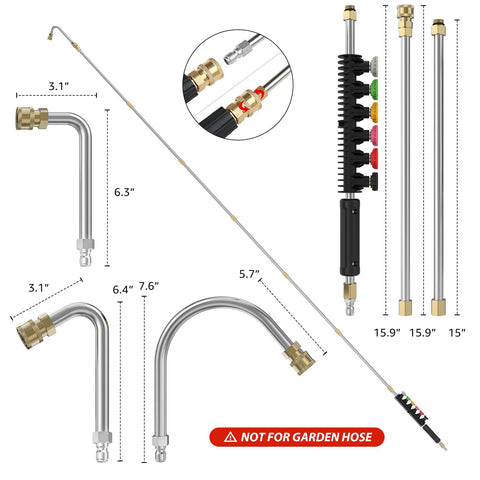 Sealegend extension wand at 90-degree angle for tight corner access and detail work
