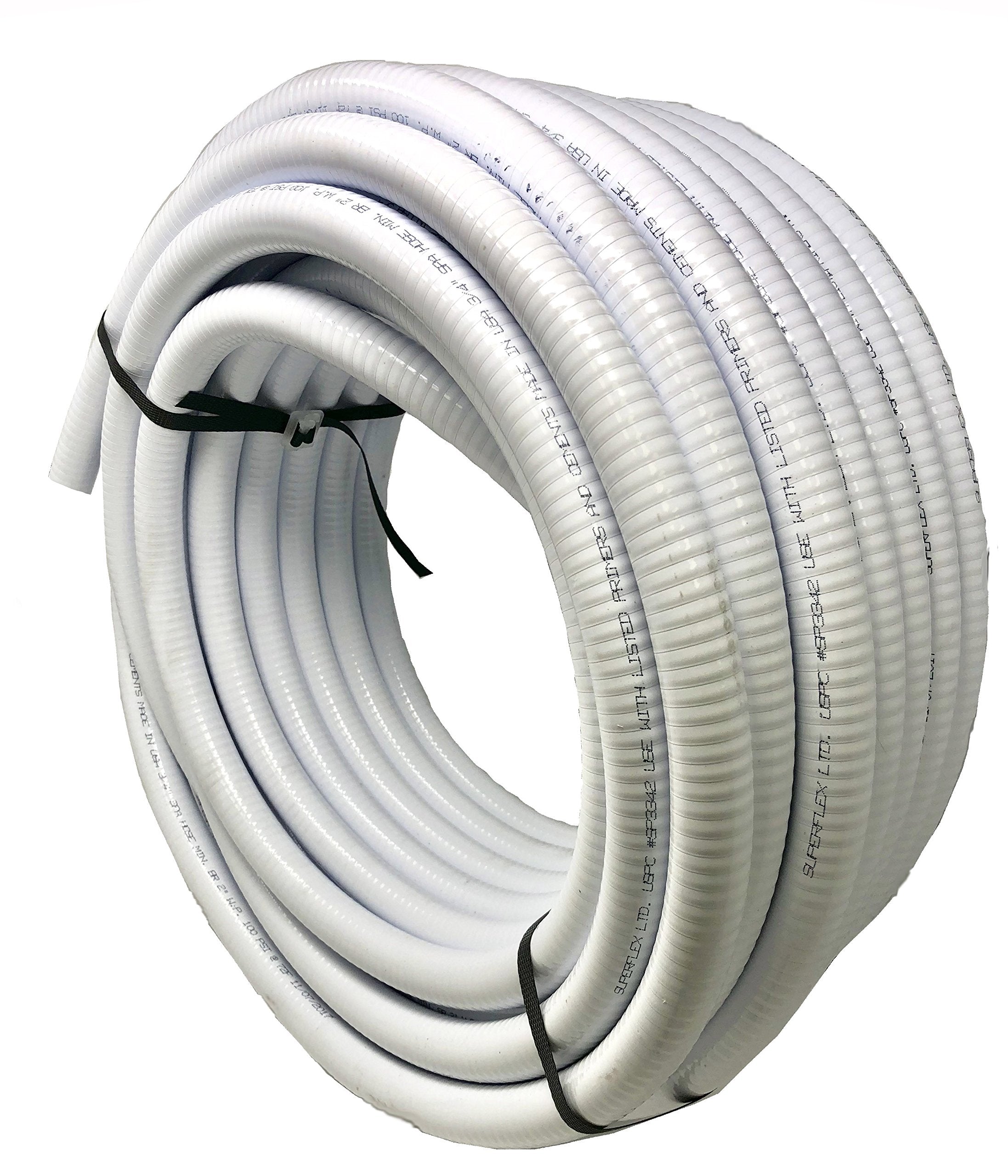 Sealproof 2-inch PVC pipe for pool use, 25 ft, white, durable and versatile.