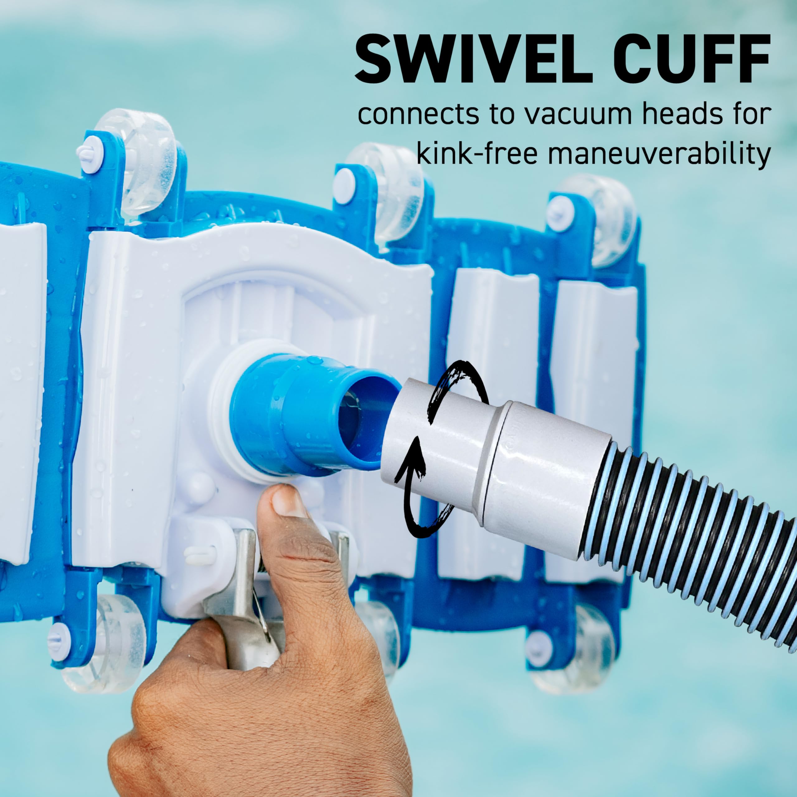 Sealproof fixed cuff hose connecting to skimmer or pump inlet