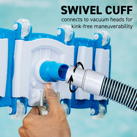 Sealproof fixed cuff hose connecting to skimmer or pump inlet