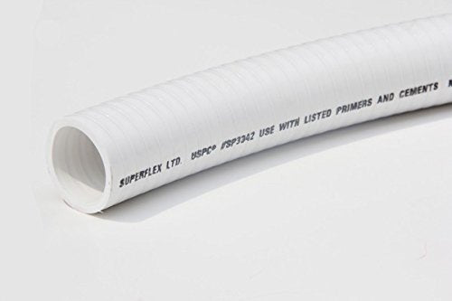Sealproof flexible-wall PVC pipe enables simple routing in tight spaces.