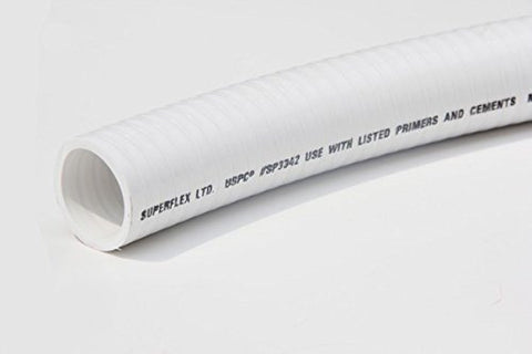 Sealproof flexible-wall PVC pipe enables simple routing in tight spaces.