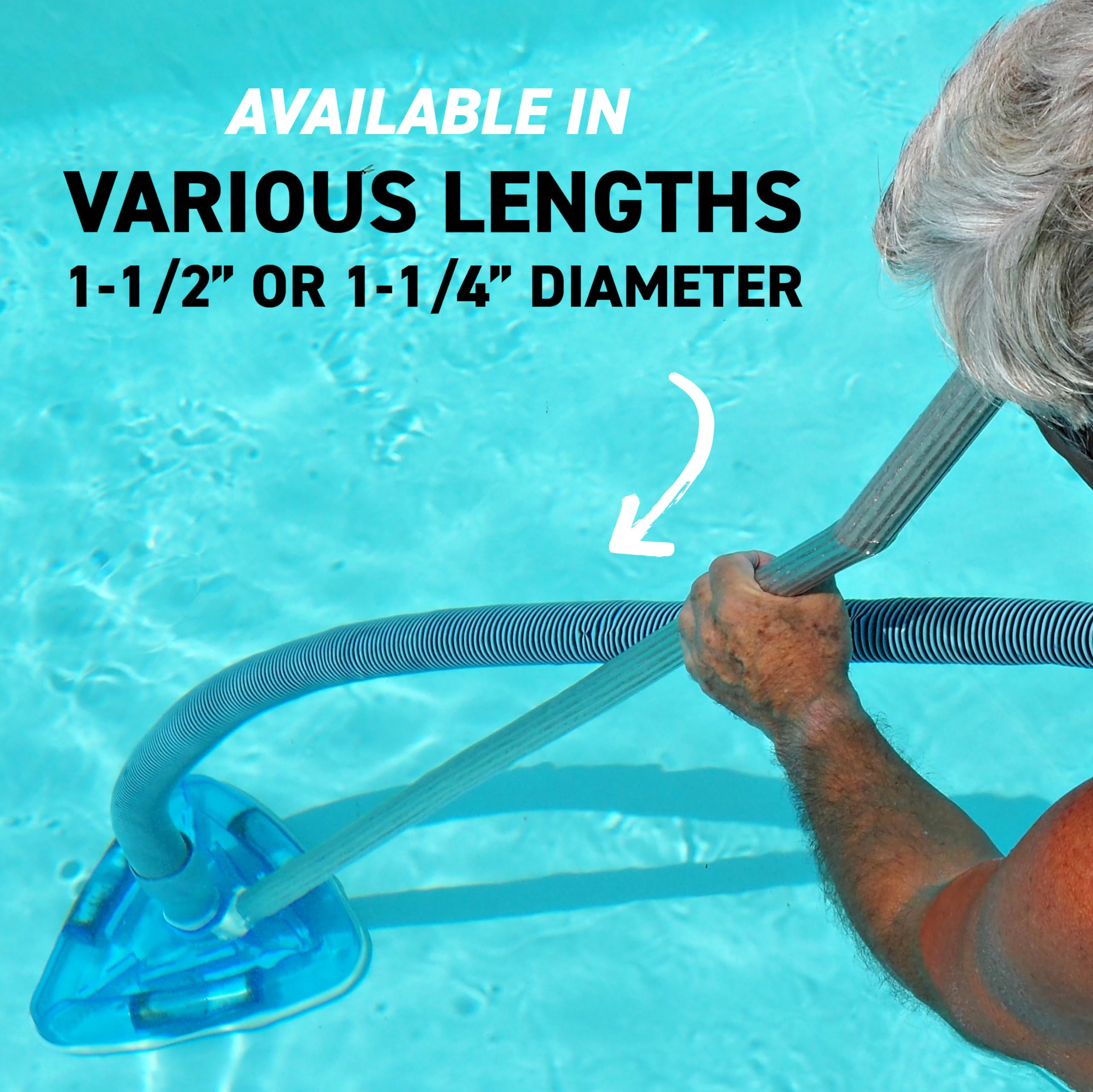 Sealproof hose used in both in-ground and above-ground pools