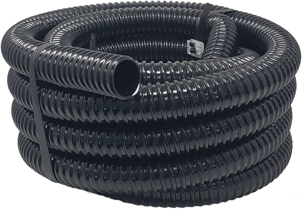 Sealproof Kinkproof black pond hose 1-1/4in ID blends visually while delivering reliable flow