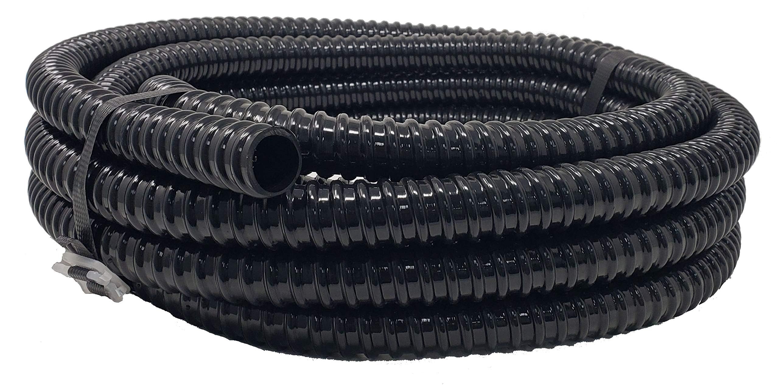 Sealproof tubing installation in a pond feature with connectors