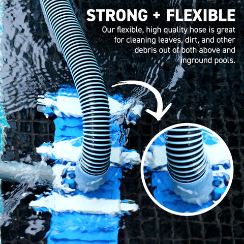 Sealproof hose being primed with water before use