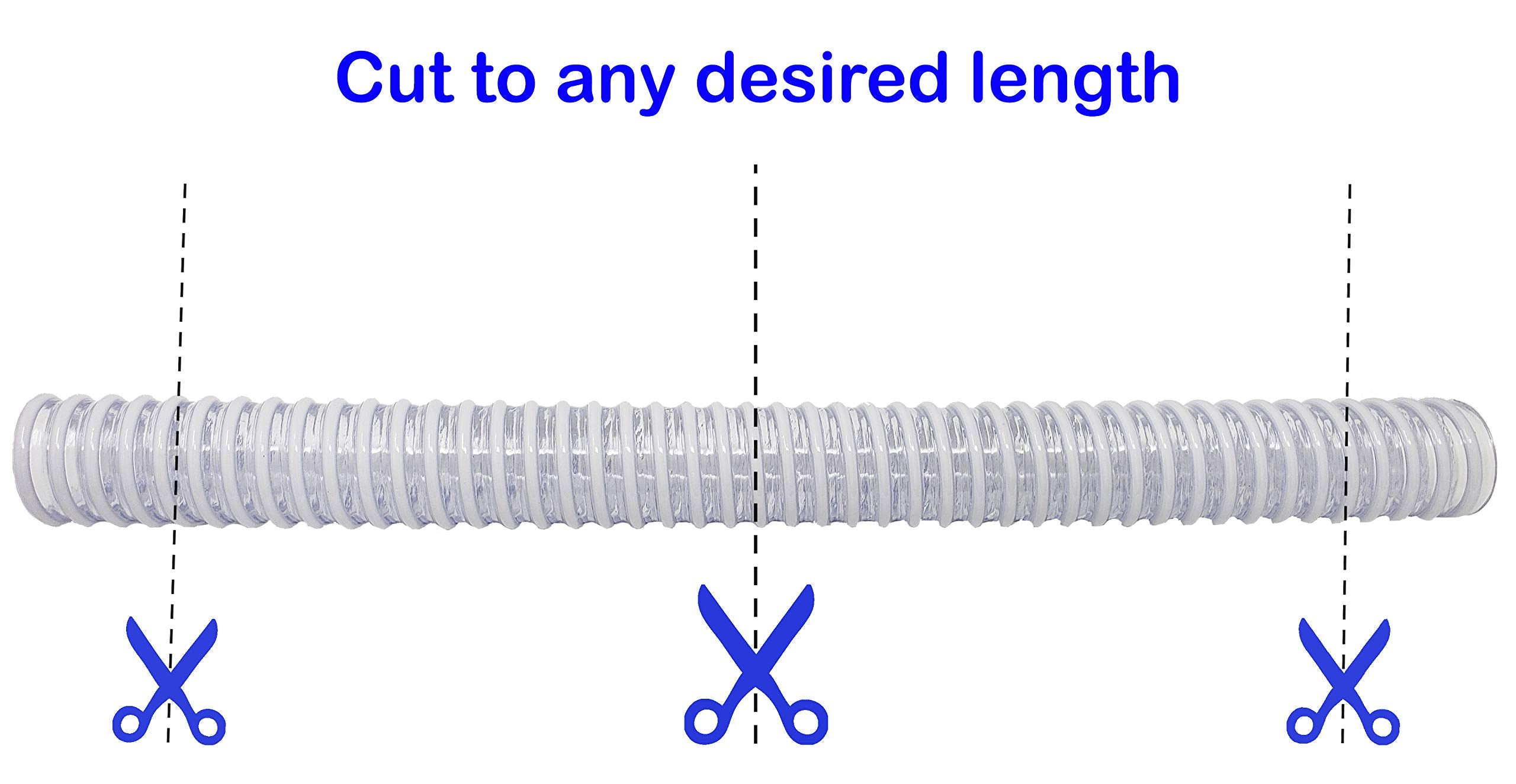 Sealproof worm gear clamps included for secure, leak-free connections.