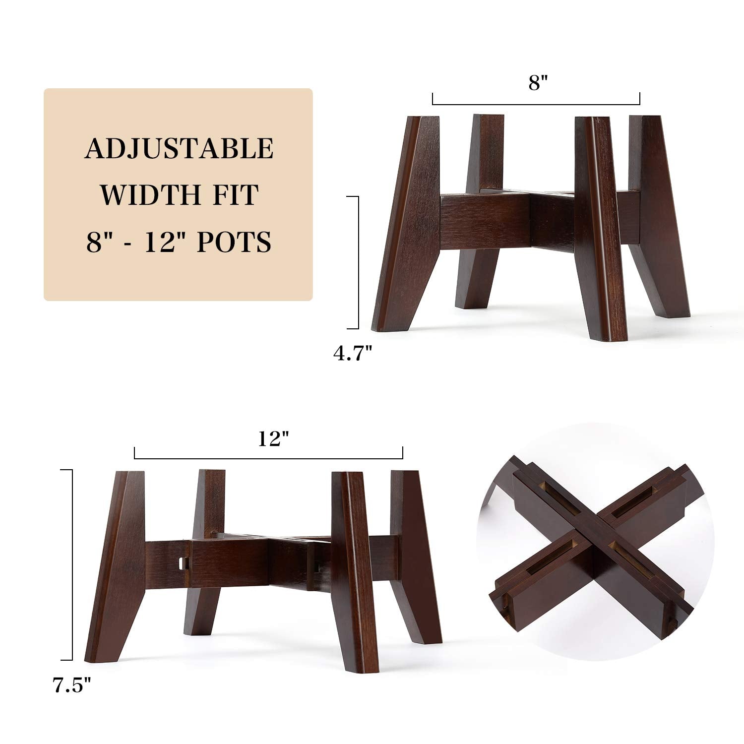 Seanmi stand with four non-slip pads prevents scratches and slips