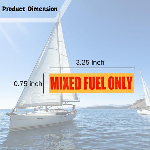 SeaSierra fuel label for outdoor tools 0.75x3.25 inch provides clear, weatherproof identification.