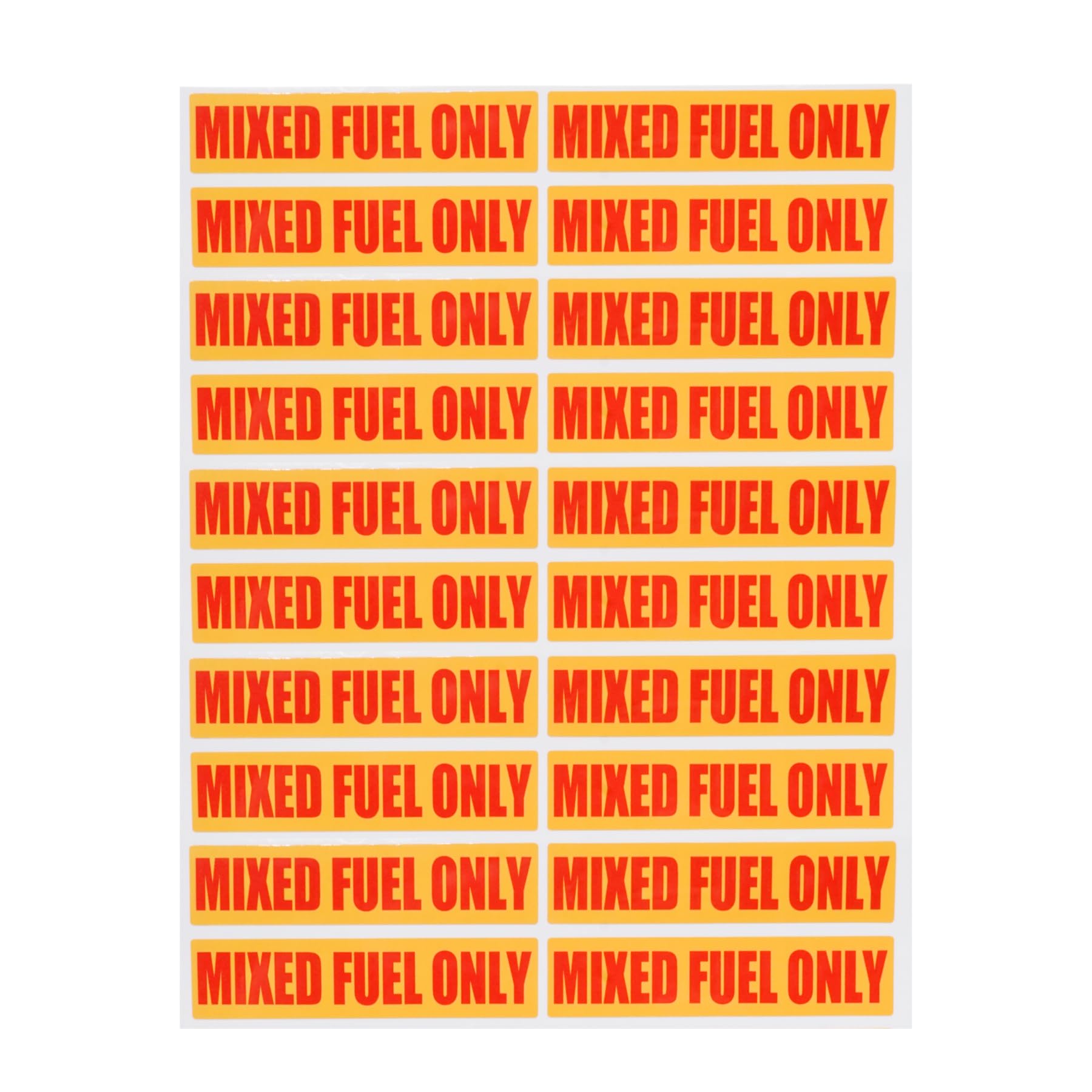 SeaSierra mixed fuel-only decal 20pcs for quick fuel labeling on outdoor equipment.