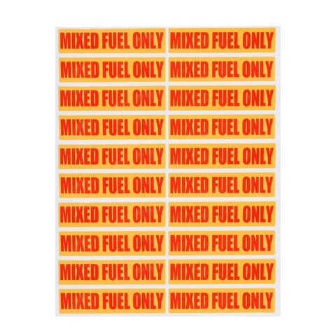 SeaSierra mixed fuel-only decal 20pcs for quick fuel labeling on outdoor equipment.