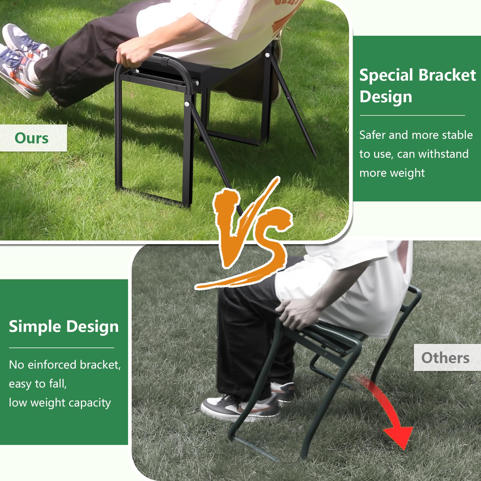 Seasky 1.6-inch cushion eases knee and joint pressure during long tasks.