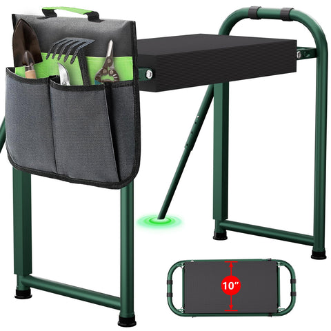 seasky foldable garden kneeler anti-tipping base for stable gardening on uneven ground