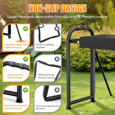 Seasky foldable kneeler folds flat for compact storage and transport.
