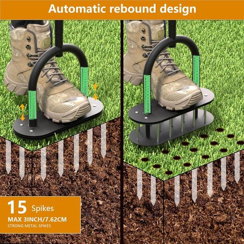 Seasky lawn aerator assembly photo showing easy setup