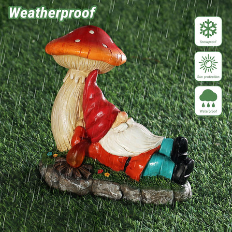 Season 2 Season solar-powered gnome figures offer energy-efficient lighting