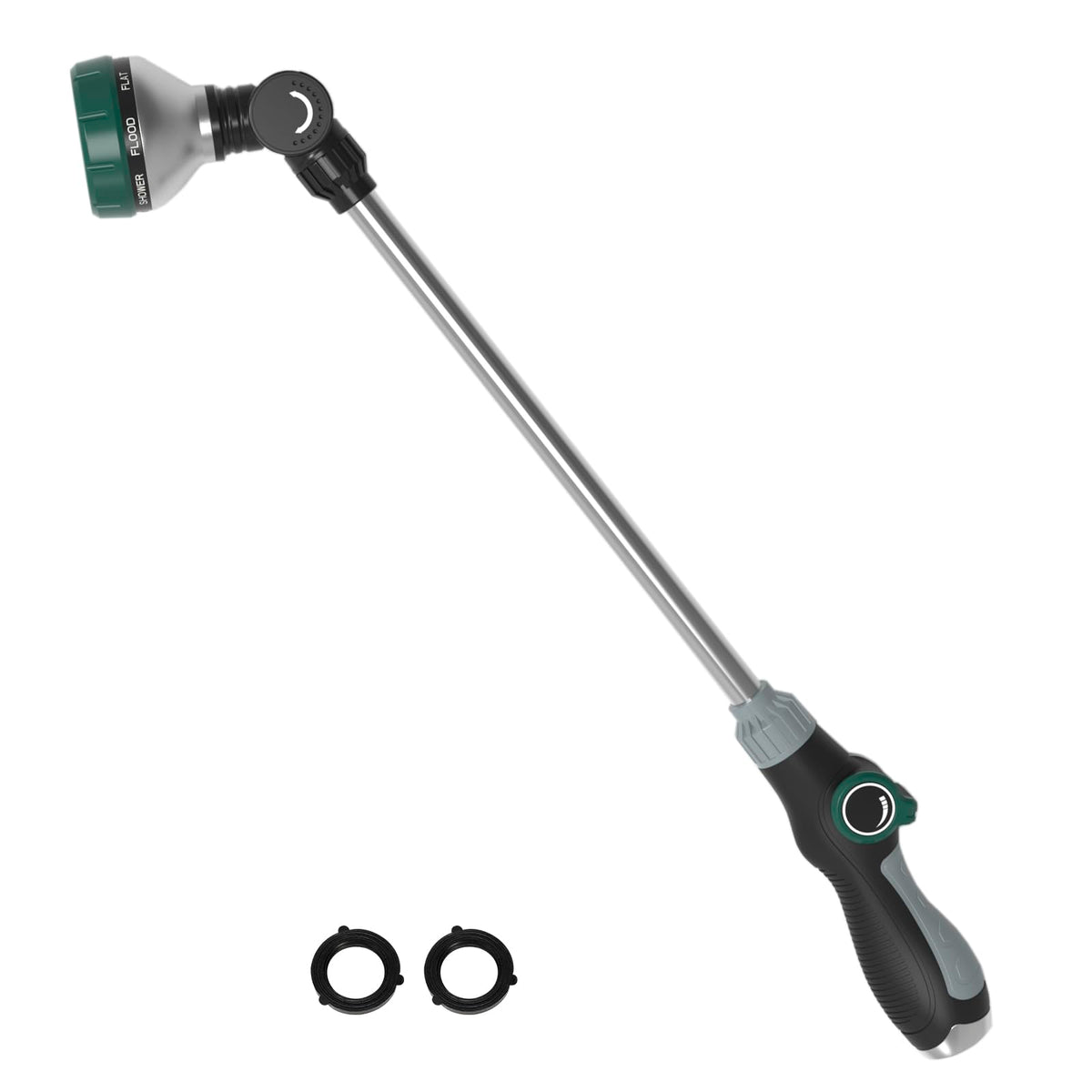 Seatern watering wand close-up highlighting ergonomic handle for comfortable watering