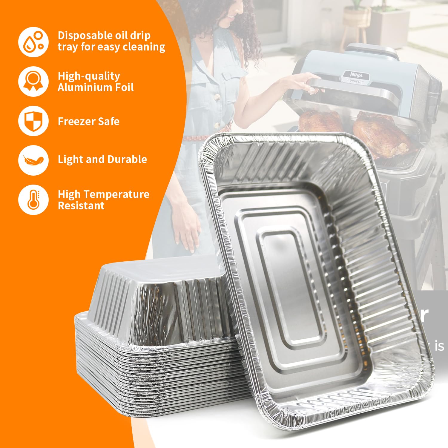 SEAVERRS grease tray liner for OG850/OG951 reduces drips and mess