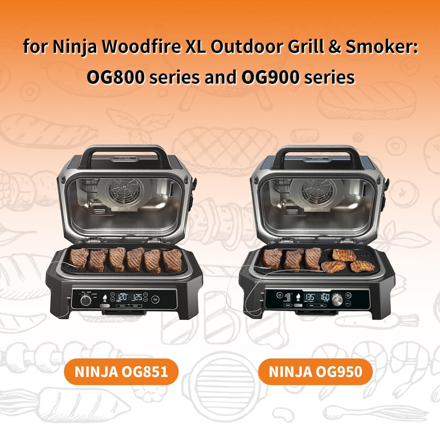 SEAVERRS woodfire grill liner catches drips during outdoor cooking