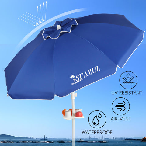 Seazul adjustable middle pole lets you tailor height for comfort.