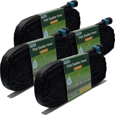 Secbulk 2025 flat soaker hose ready for even garden watering