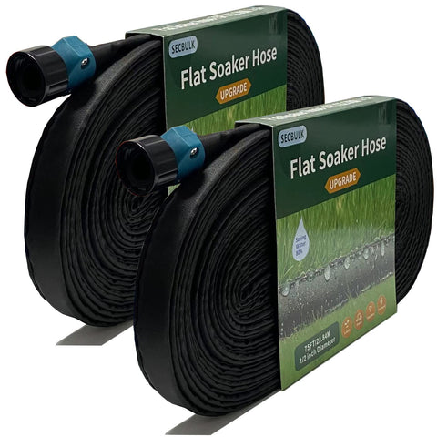 Secbulk 2025 flat soaker hose assembly for even watering