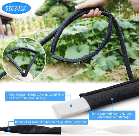 Secbulk hose routed under plants for mulch-friendly install