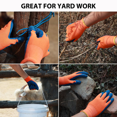 SECHAND breathable polyester lining enhances comfort during outdoor chores