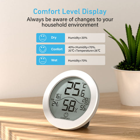 SECRUI TH1 fridge magnet attachment lets you monitor kitchen climate with ease.
