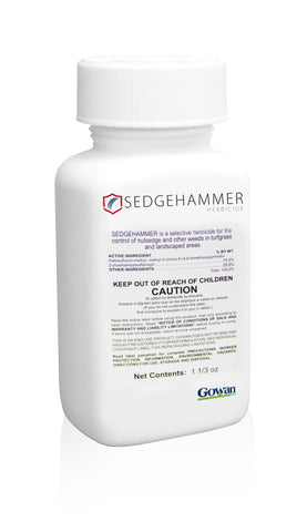 SEDGEHAMMER bottle front view for nutsedge control on lawns