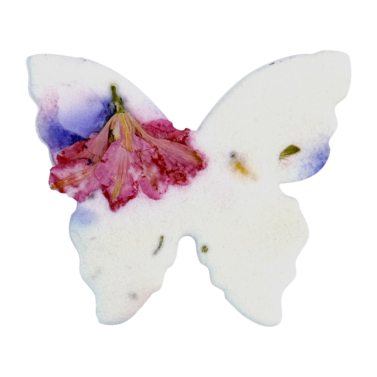 Seed Bloom pink and purple butterfly seed paper ready to plant into wildflowers as a gift.