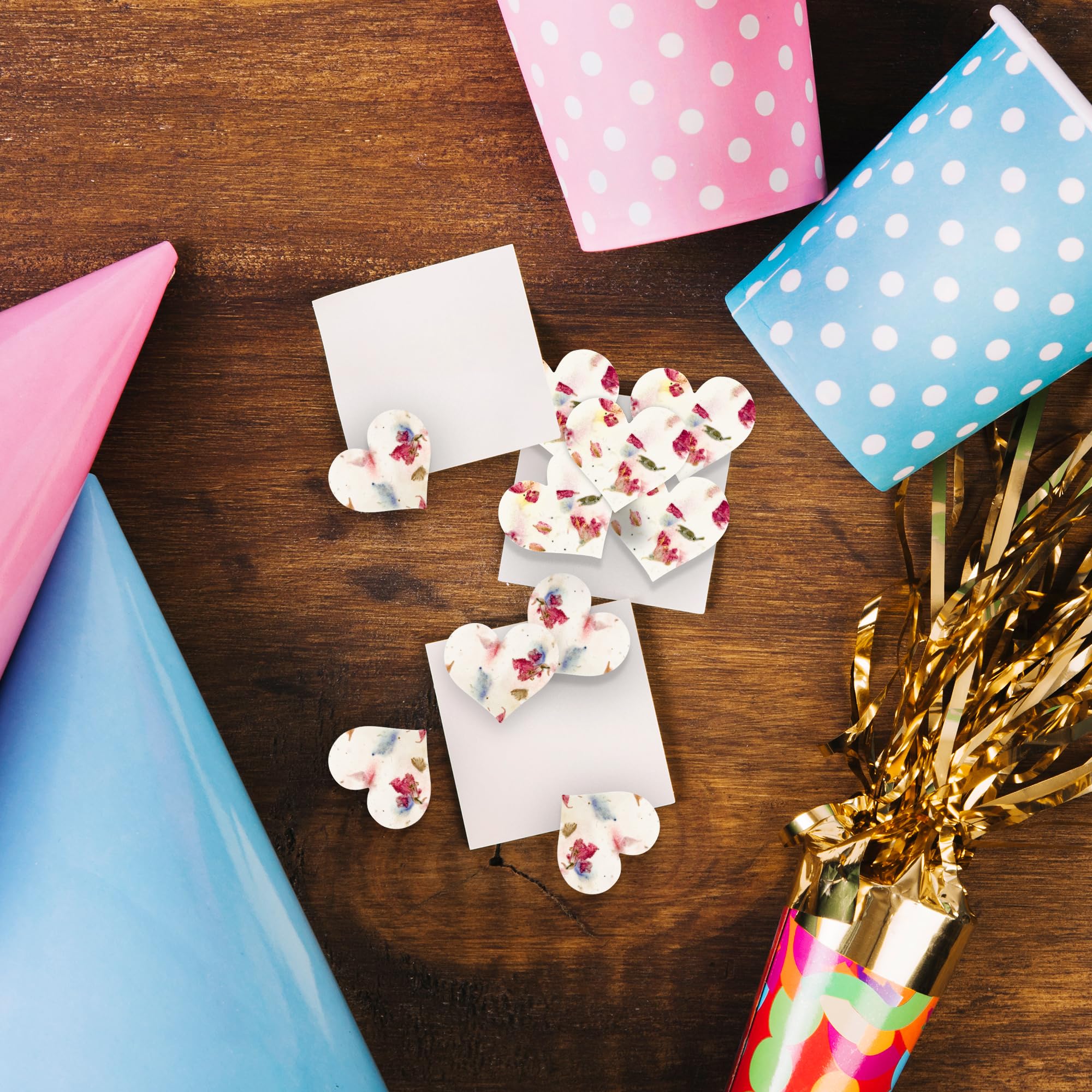 Seed Bloom DIY party favor heart seed paper for events