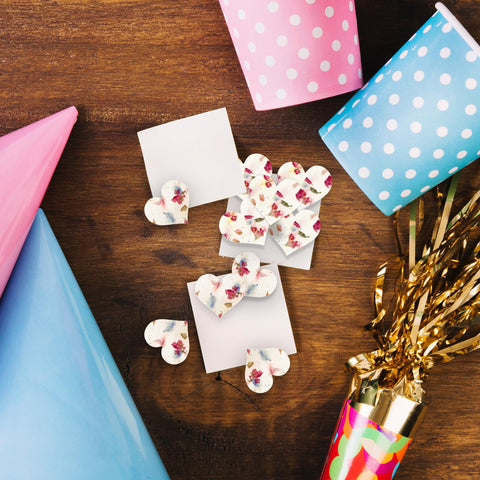 Seed Bloom DIY party favor heart seed paper for events