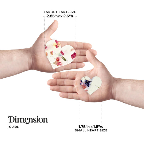 Seed Bloom heart seed paper packaging in gift-ready set for occasions