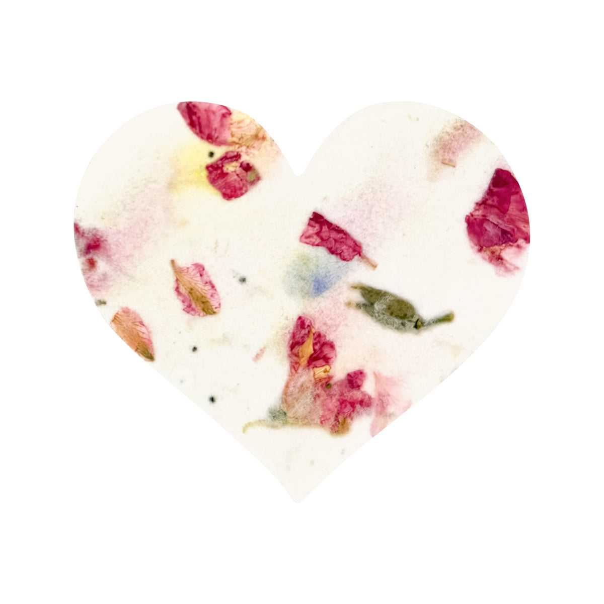 Seed Bloom large pink heart seed paper 50pcs ready to plant and grow wildflowers